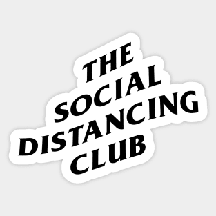 Social Distancing Club Sticker